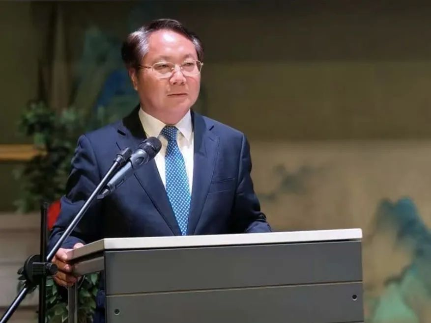 中国驻丹麦大使王雪峰出席活动并致辞。中国驻丹麦大使馆供图