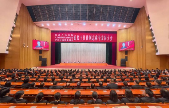 王佳佳被追授“全国模范法官”称号