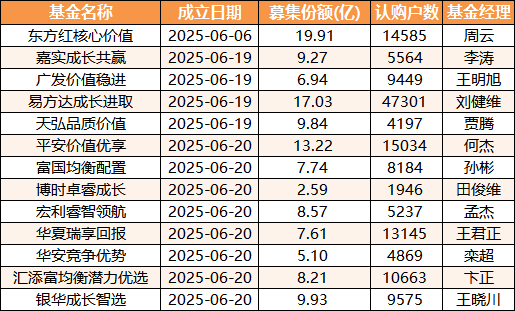 数据来源：Wind  基金公告