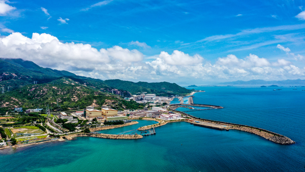 航拍大亚湾核电基地。受访者供图
