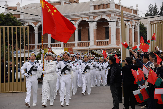 现场图片。中国人民解放军驻吉布提保障基地供图